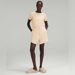 Lululemon Athletica Lightweight High-Neck Romper Size 10 NWT color: Prosecco